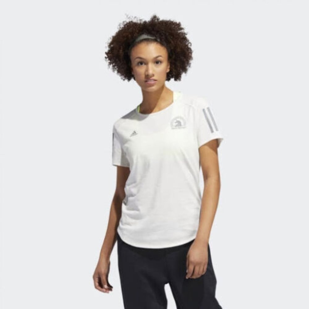 adidas woman Boston Marathon® Response Soft Tee Raw White DX8778